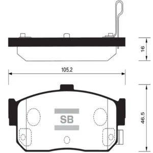 Break pads FBP 1107r